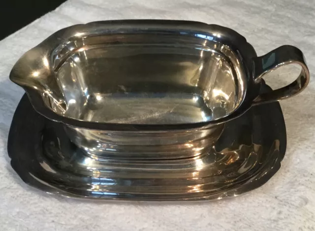 Reed and Barton Mayflower 5000 Gravy Boat and Tray