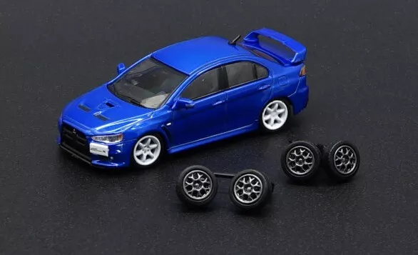 BM Creation 1/64 2007 Mitsubishi Lancer Evo X RHD blue (CP04)