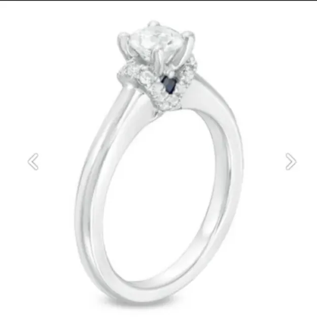 Vera Wang Love Collection Natural Diamond Solitaire Engagement Ring 2