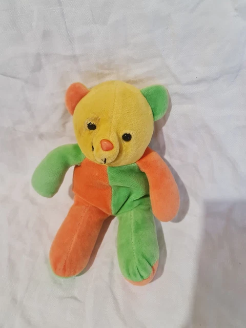 9. DOUDOU PLAT NICOTOY SIMBA LAPIN BEIGE BLEU RAYE ETOILES TRES BON