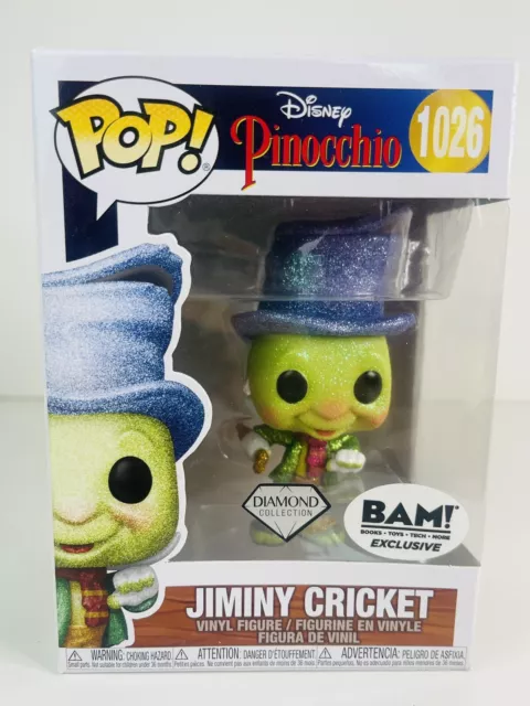 Funko POP! Disney Pinocchio JIMINY CRICKET Diamond BAM! Figurine #1026