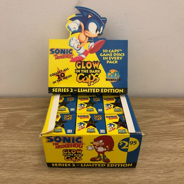 SONIC THE HEDGEHOG Glow In The Dark Caps Vintage 1995 Caps The Game