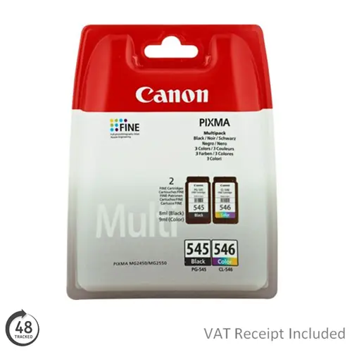 Canon Pixma MG2950 Ink Cartridges - Canon PG-545 & CL-546 Combo Pack