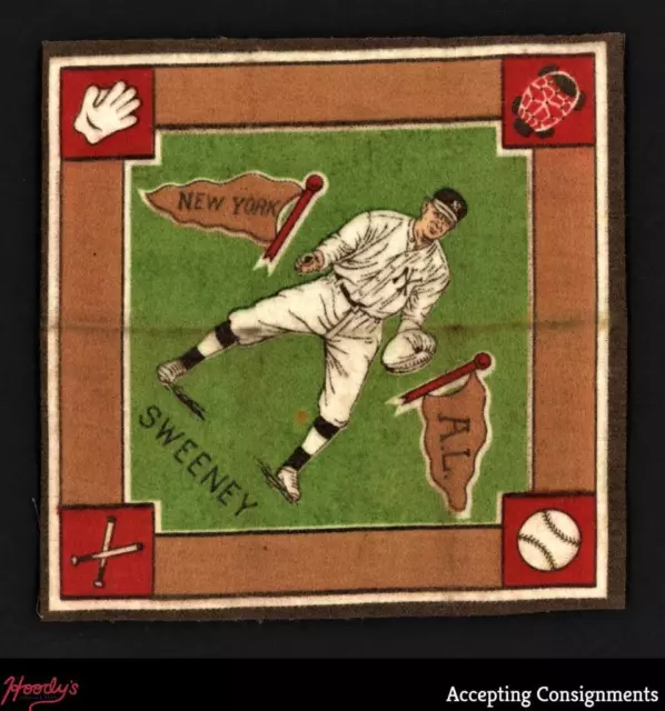 1914 B18 Blankets #76B Jeff Sweeney Green Infield New York Yankees 1914 B18 Blankets #76B Jeff Sweeney Green Infield New York Yankees