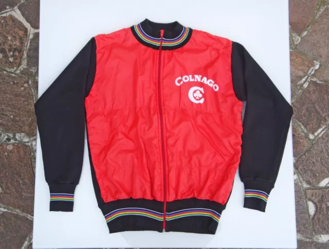 Original 80's COLNAGO Cycling Jacket - Wool/Nylon