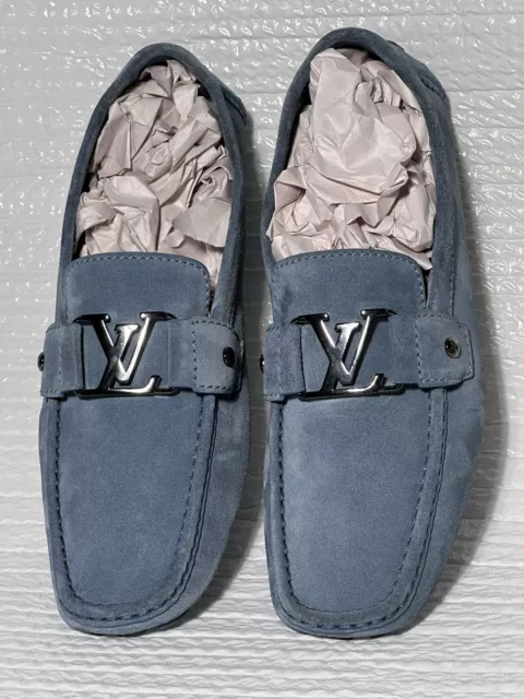 Louis Vuitton Navy Blue Suede slip on Loafers Shoes 9UK 10US 43EU