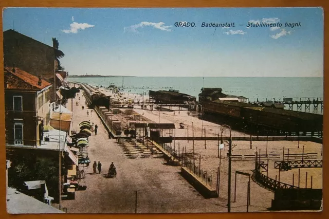 Italy Grado - Stabilimento bagni (1914)