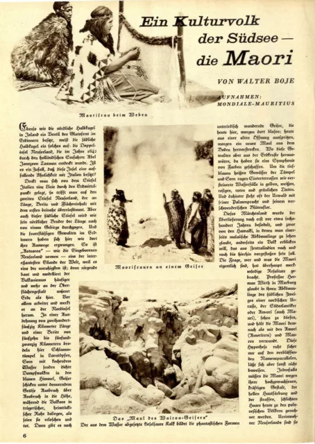 Walter Boje Die Maorie Ein Kulturvolk in der Südsee Tatauieren e. Maorifrau 1932
