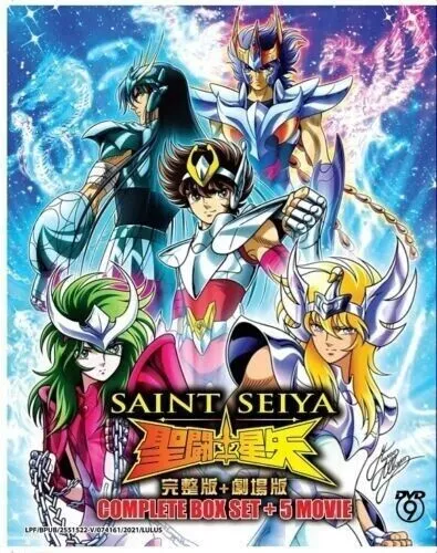 Anime Saint Seiya (Eps 1-290 End) + 5 Movies Complete DVD Collection Box Set