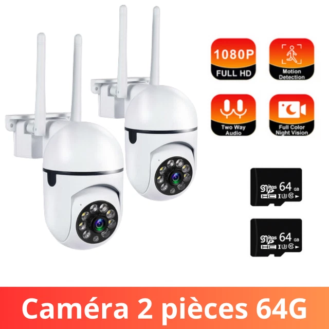 1080P Caméra De Surveillance FHD 5G Sécurité Extérieur Vision Nocturne 2 unité