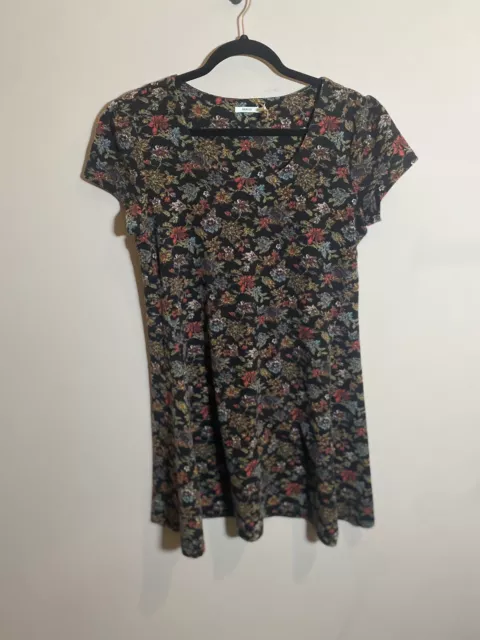 Urban Outfitters Kimchi Blue Floral Midi Comfy Flowy Dress Womens Size Large