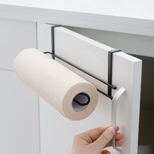 Paper Towel Hanger Metal Roll Paper Storage Rack Tissue Shelf 2