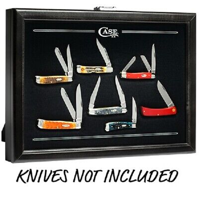 Case Xx Knives Large Countertop 13" X18" X 2" Black Wooden Knife Display #53016