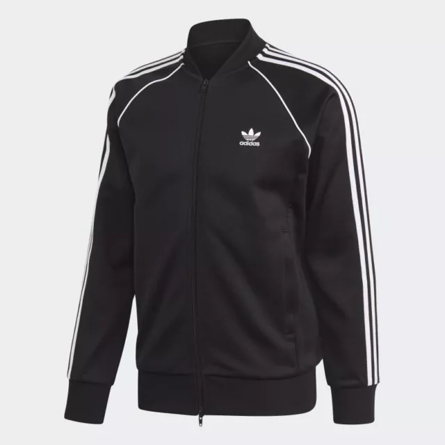 Adidas Originals da Uomo Adicolor Classici Pista Top Giacca Nera