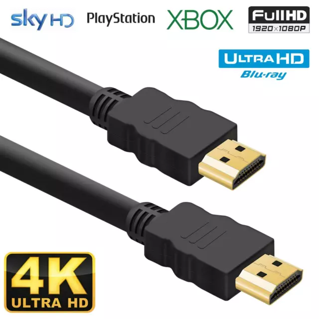 Hdmi Cable 2.0 High Speed Gold Plated Fast Lead Hd 4K 2160P 3D Hdtv 1080P 2160P