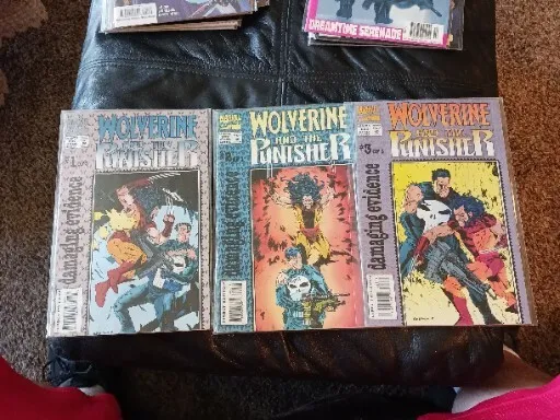 Wolverine and The Punisher: Damaging Evidence  Complete Set Run Lot 1-3 VF/NM