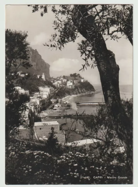 Capri Marina Grande Napoli Cartolina Fg Vg 1952 - Brunner