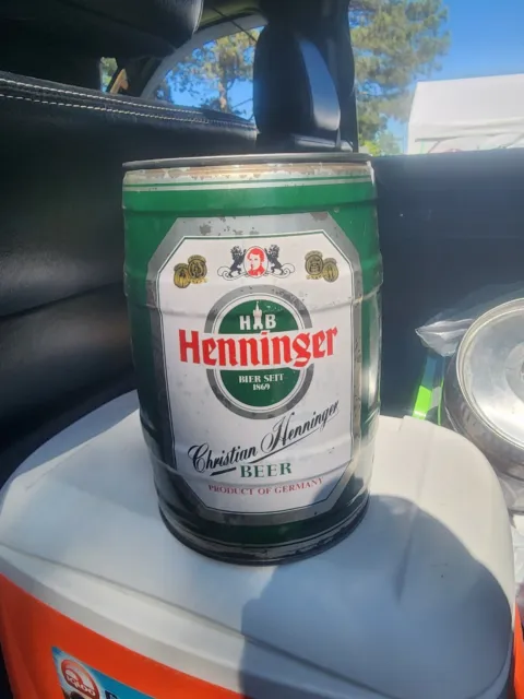 Henninger 5 Liter Mini Beer Keg~Germany #47