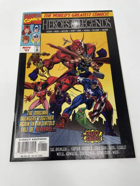 Heroes & Legends #1 Avengers Scarlet Witch Iron Man Thor Wasp Giant NM!