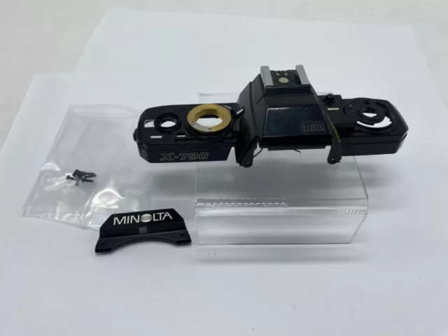 Minolta X-700 camera top with screws