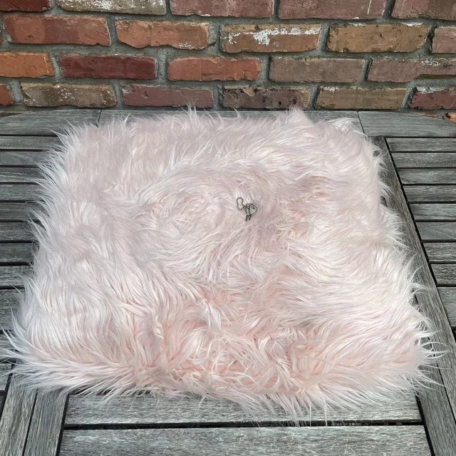 Pottery Barn Teen Himalayan Faux-Fur Blush Bean Bag Chair Slipcover Only Large