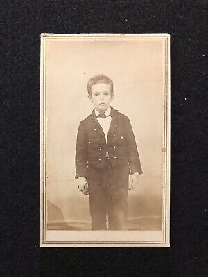 Antique Cute Child Civil War Era CDV Photo Card