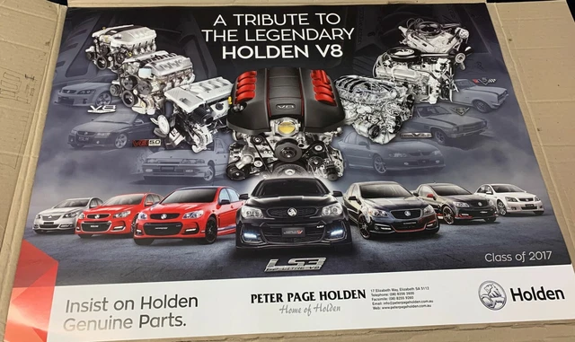 NEW HOLDEN TRIBUTE to the Legendary Holden V8 Poster 20.00