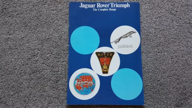 Jaguar Rover Triumph Sales Brochure 1978