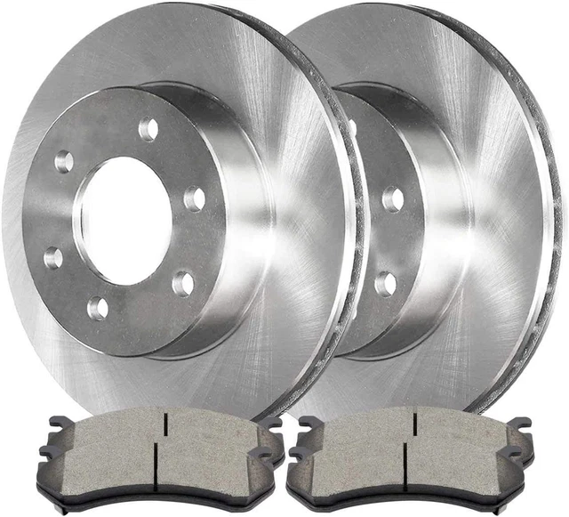 Autoshack RSCD65056-65056-785-2-4 Front Brake Kit Rotors and Ceramic Pads Pair o