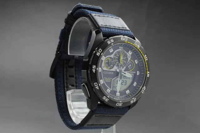 CITIZEN PROMASTER U700 S098041 Eco Drive Racing chrono Black Quartz Mens Watch 286.22 PicClick UK