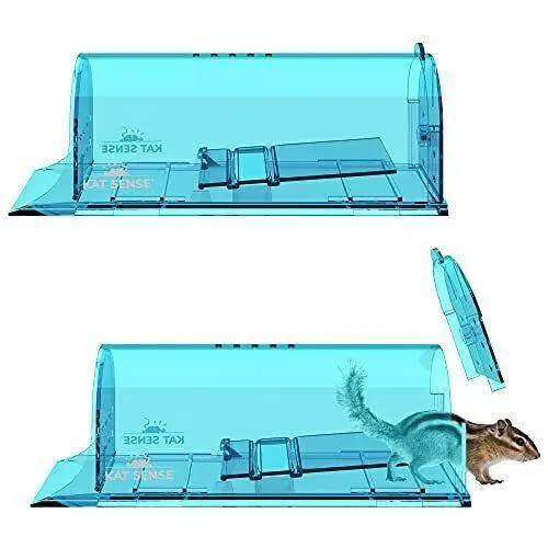 Large Humane Rat Traps, Set of 2, Catch and Release Chipmunks into the Wild, ...