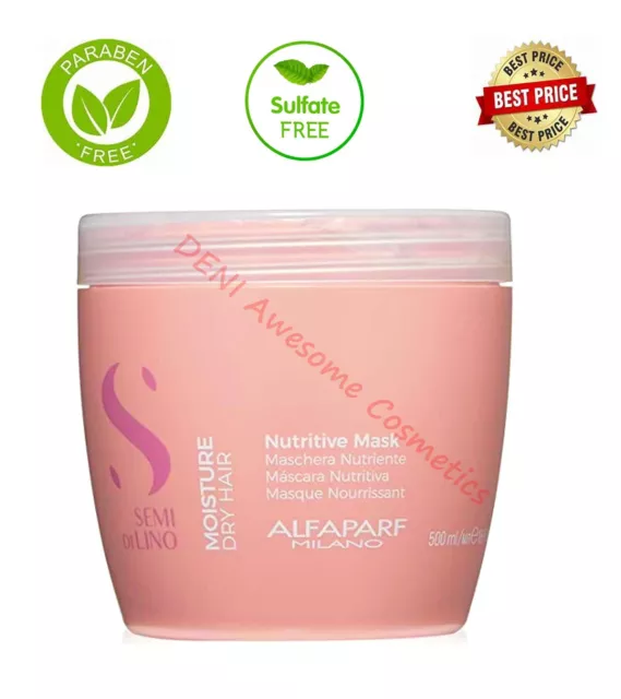 Alfaparf Semi Di Lino NUTRITIVE Moisture Hair Mask For Dry Hair 500ml