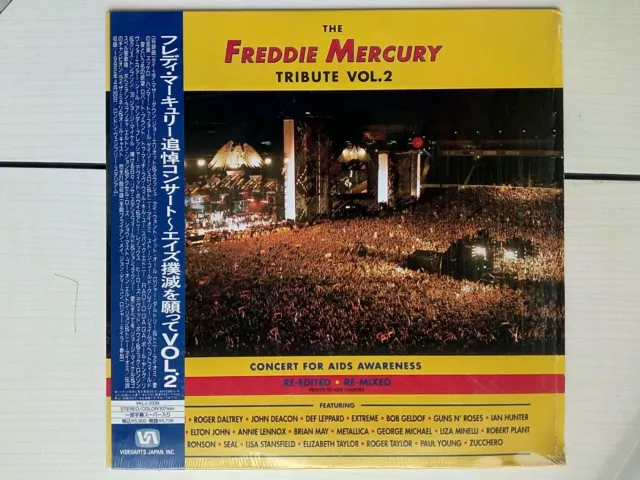 VA The Freddie Mercury Tribute - Volume 2 (Laser Disc) NM / NM, 2 Faces, NtSc,