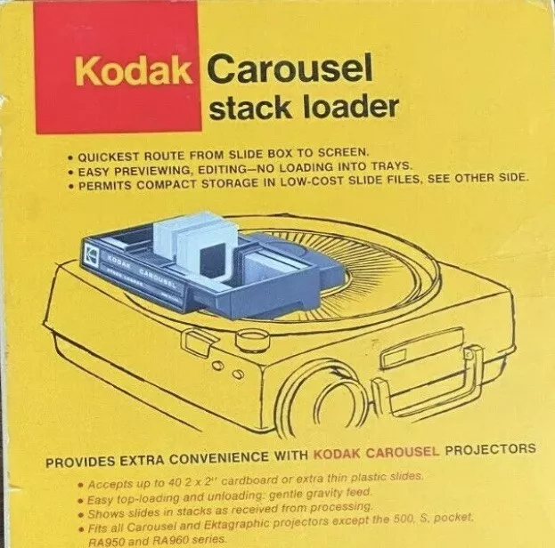 Kodak Carousel Slide Projector Stack Loader