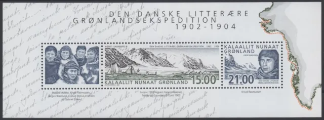 GREENLAND Sc. 408a Danish Expedition 2003 MNH souvenir sheet