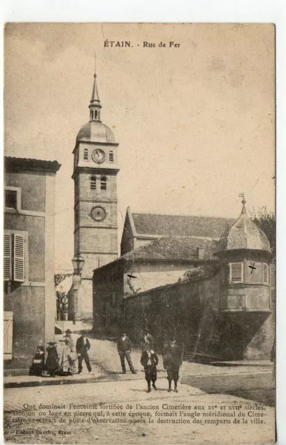 ETAIN - Meuse - CPA 55 - rue de Fer Enceinte fortifiée