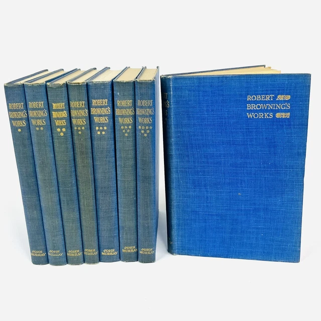 VINTAGE ROBERT BROWNING Poetical Works Pocket Book Set 79.95