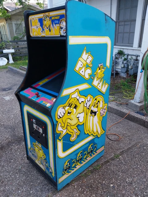 Original 1981 Bally Midway Ms Pac Man Arcade Game Original 1981 Bally Midway Ms Pac Man Arcade Game