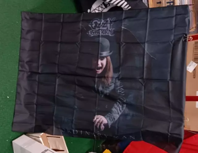 Ozzy Osbourne Textile Poster Flag Rare New Never Opened Black Sabbath