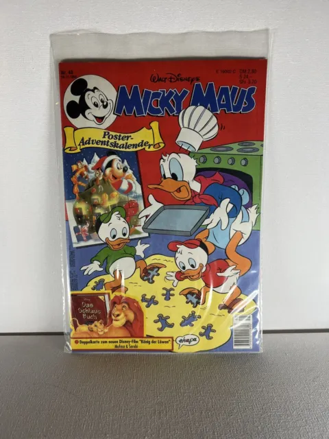 Micky Maus Heft Nr 48 Disney Comic #A9 Sammlung Selten 1994 1992 1990 1989 Usw