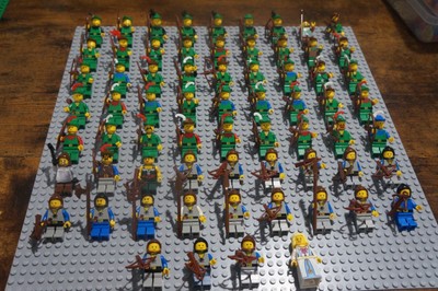 huge lot of lego minifigures