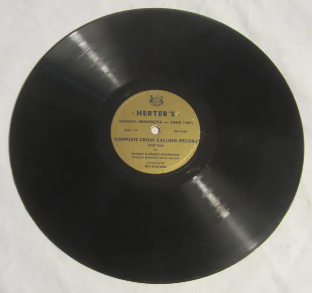 HERTER'S 78 -- Complete CROW CALLING RECORD -- Russell & Robert HOFMEISTER, 1947