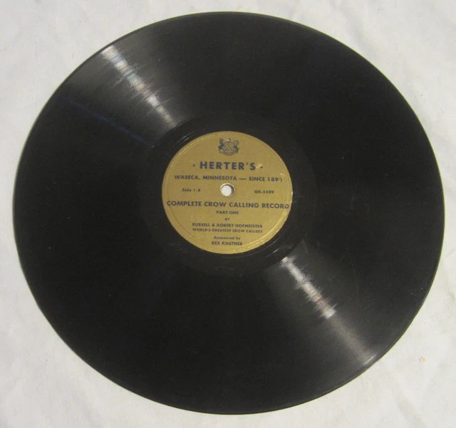 HERTER'S 78 -- Complete CROW CALLING RECORD -- Russell & Robert HOFMEISTER, 1947