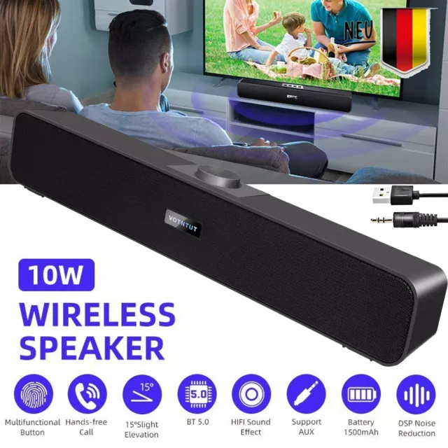 Multimedia Speaker Boxen Lautsprecher für PC Laptop Notebook USB HIFI Subwoofer