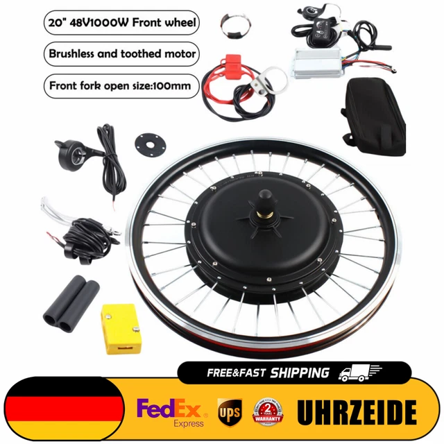 20 ZOLL EBIKE Conversion Kit 48V 1000W Ebike Elektrofahrrad Umbausatz