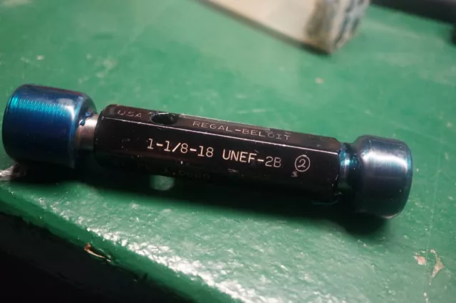 Regal Beloit Go & No Go Thread Plug Gage Set  1-1/8"-18 UNEF-2B