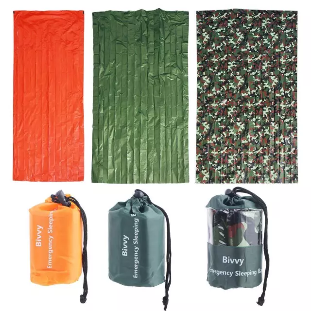 1X Outdoor Camping Thermal Sleeping Bag Emergency Survival Hiking Waterproof