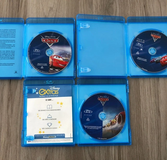 Lot 3 Blu-ray (film Disney) CARS 1,2,3 VF 3
