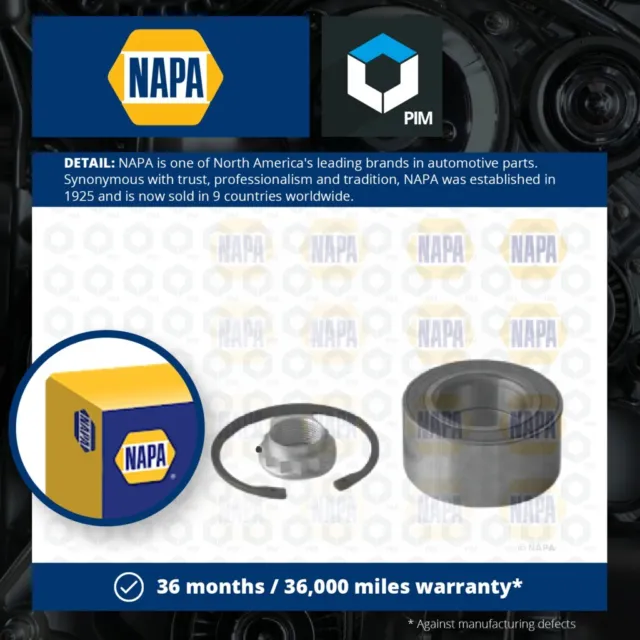 Wheel Bearing Kit fits BMW 330 E46 Rear 3.0 3.0D 00 to 07 With ABS NAPA Quality