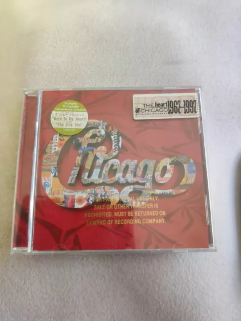 RARE PROMO WBR Heart of Chicago 1: 1967-1997 - Music CD - Chicago